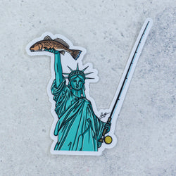 Lady Liberty Redfish Decal