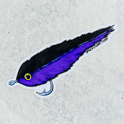 Blurple Baitfish Sticker 5”